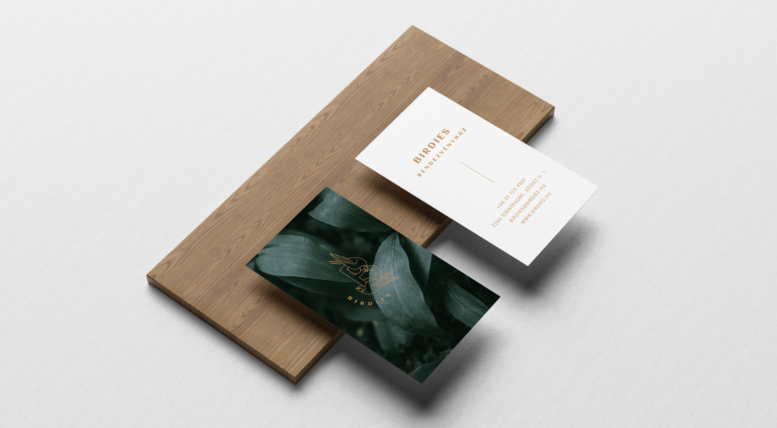 Business Card On Board Mockup by Anthony Boyd Graphics